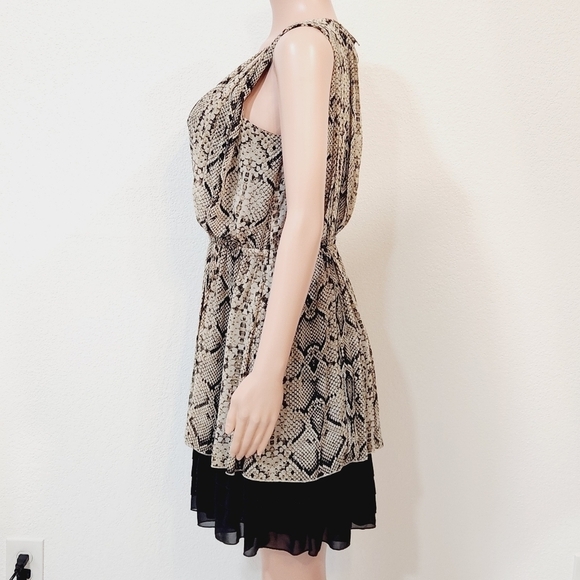 NWT Jessica Simpson Anaconda Black/Brown/Cream  Dress Size: M - Picture 4 of 11